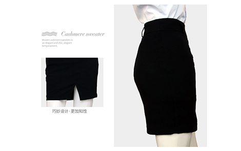 上海黑色包裙黑色女西服套裝工作服長(zhǎng)衫襯衫及束口布袋產(chǎn)品支持定制